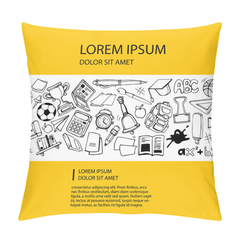 Personality  Back To School Vector Picture Pillow Covers