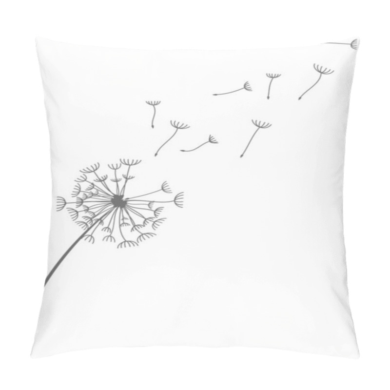 Personality  Dandelion Simply Vector Illustration      Pillow Covers