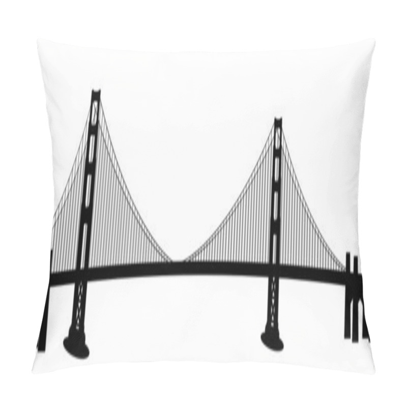 Personality  San Francisco Golden Gate Bridge Clip Art Pillow Covers