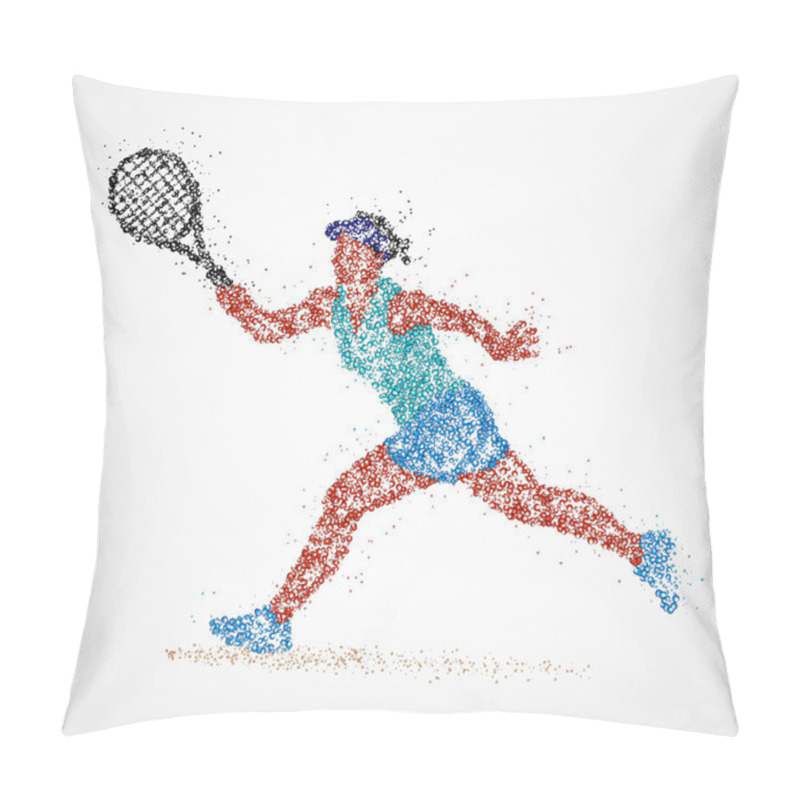 Personality  Tennis, Abstract, Player Pillow Covers