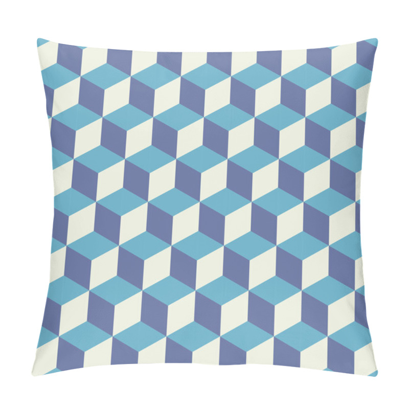 Personality  Abstract Cubes In Pastel Tones Pillow Covers