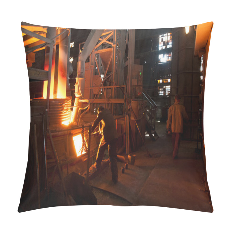 Personality  Steelworker Near A Arc Furnace Pillow Covers