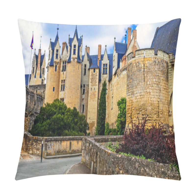 Personality  Medieval Castles Of Loire Valley - Montreuil-Bellay. France Pillow Covers