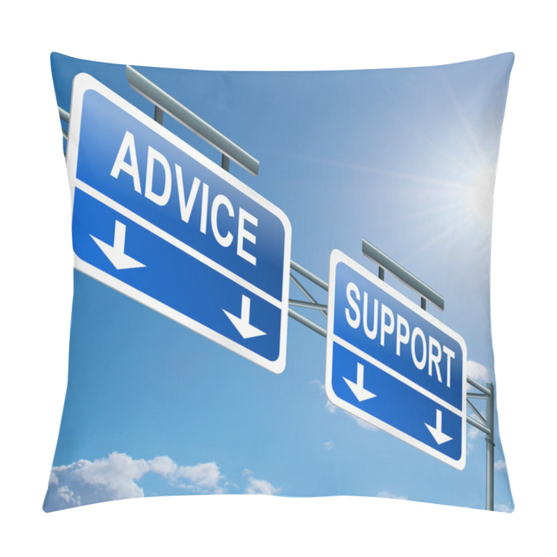 Personality  Support And Advice. Pillow Covers