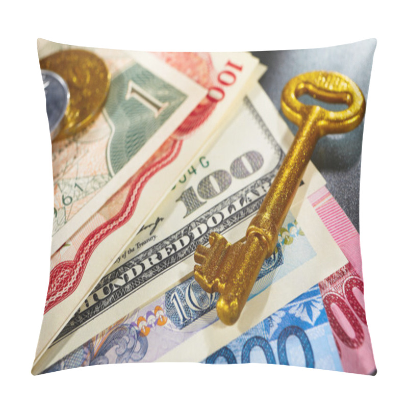 Personality  Key To Global Wealth Pillow Covers