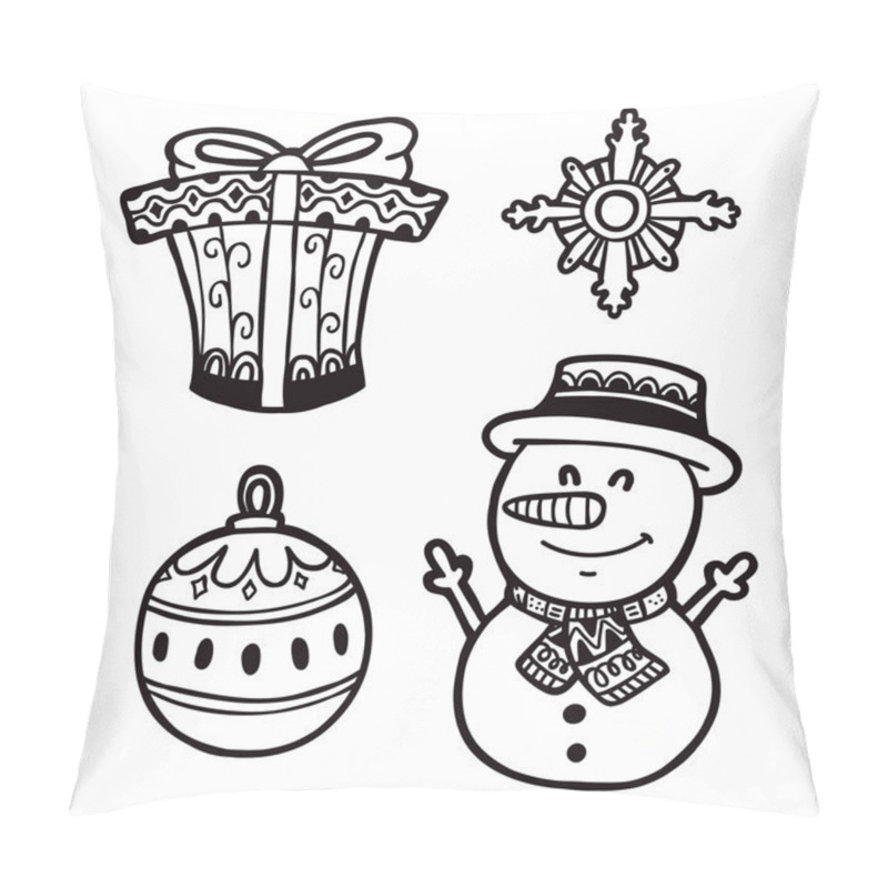 Personality  Outline Ornate Set. Pillow Covers