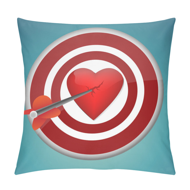 Personality  Aiming At Heart Pillow Covers