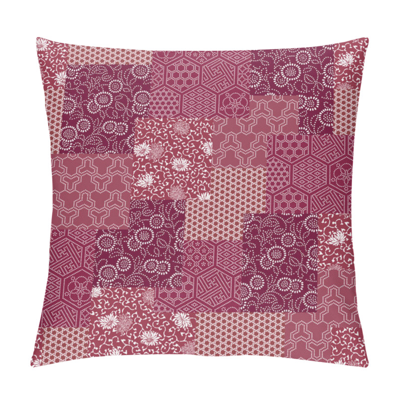 Personality  Japanese Style Pattern Patchwork Pillow Covers