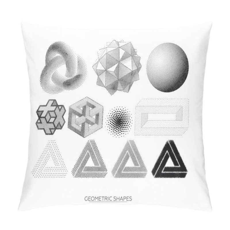 Personality  Set Of Geometric Shapes Pillow Covers