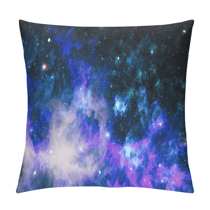 Personality  Futuristic Abstract Space Background. Night Sky With Stars And Nebula. Elements Of This Image Furnished By NASA Pillow Covers