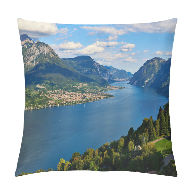 Personality  Beautiful Landscape Of Lake Como Photographed From Civenna In Summer. Pillow Covers