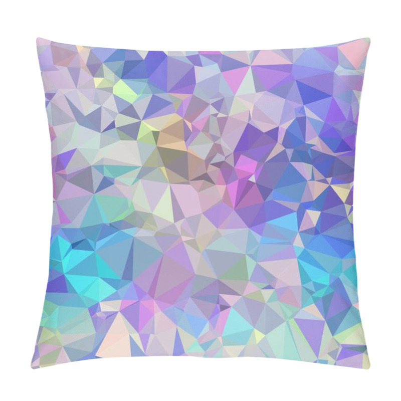 Personality  Seamless Iridescent Purple And Blue Triangle Pattern For Surface Pattern And Print Pillow Covers