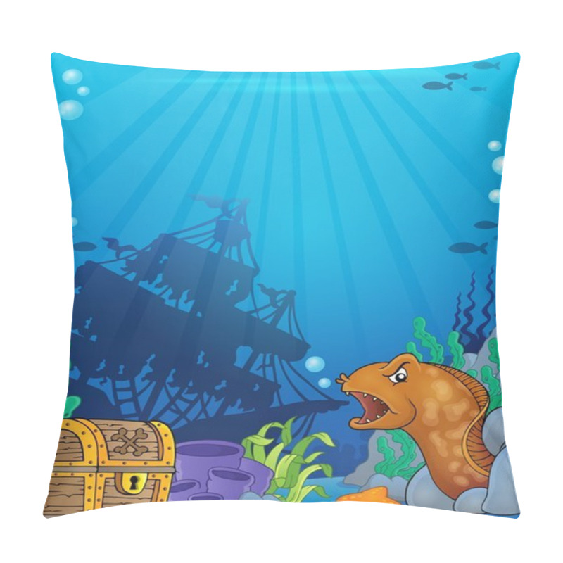 Personality  Ocean Underwater Theme Background 6 Pillow Covers