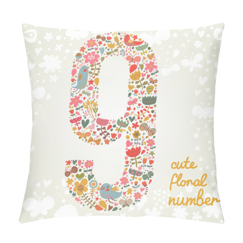 Personality  The Number Nine. Pillow Covers