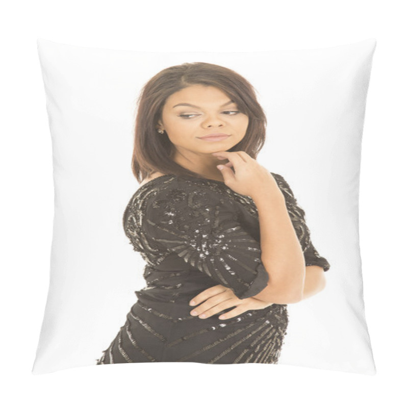 Personality  Hawaiian Woman In Black Dress Pillow Covers