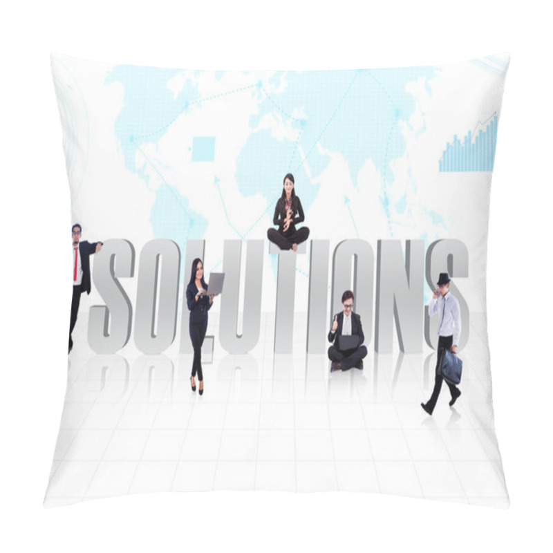 Personality  Business Global Solutions People Pillow Covers