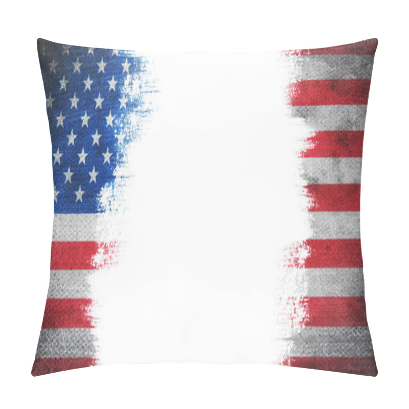 Personality  Grunge USA Flag. American Flag With Grunge Texture. Pillow Covers