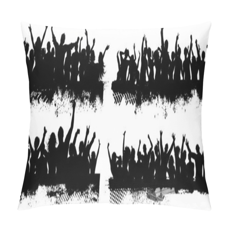 Personality  Grunge Crowd Scenes Pillow Covers