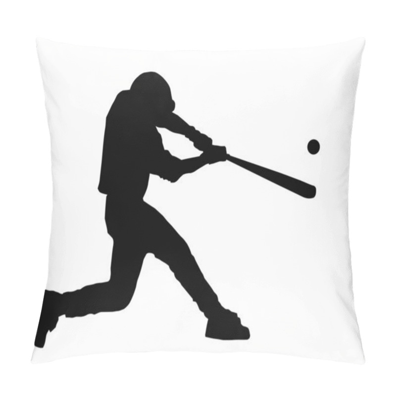 Personality  Baseball Batter Hitting Ball Pillow Covers