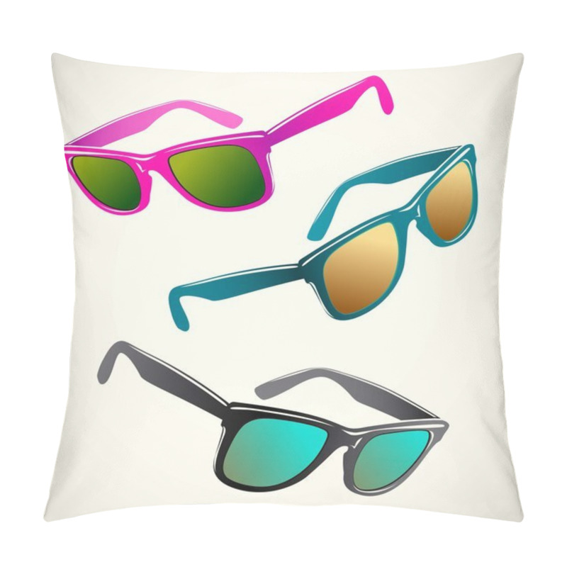 Personality  Sun Gasses Retro Pillow Covers