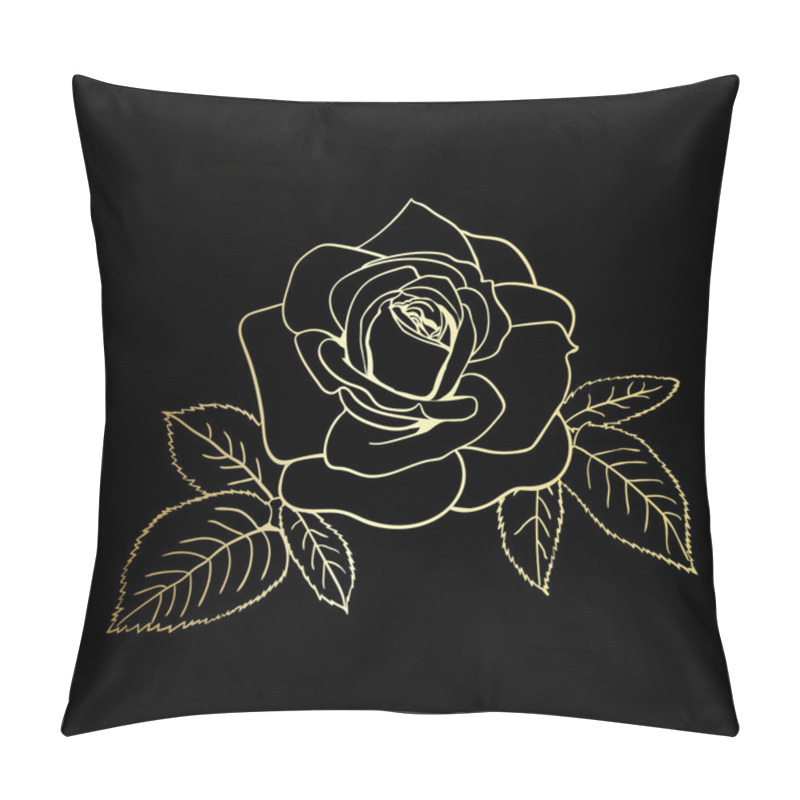 Personality  Rose Sketch Pillow Covers