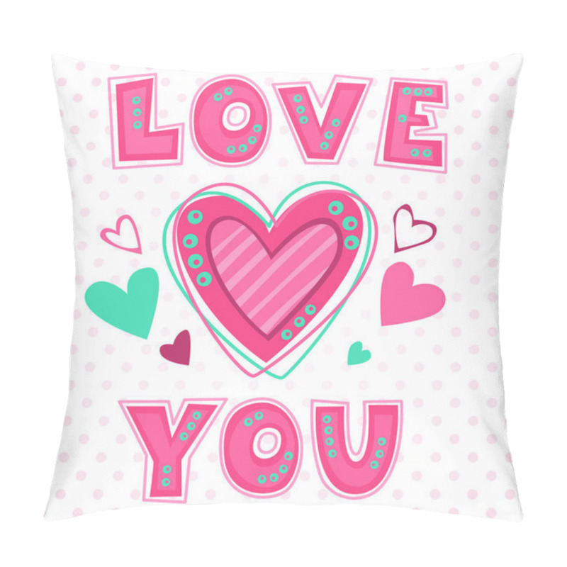 Personality  Love You Lettering Template Pillow Covers