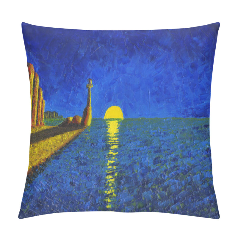 Personality  Lighthouse On The Sea Shore. Pillow Covers