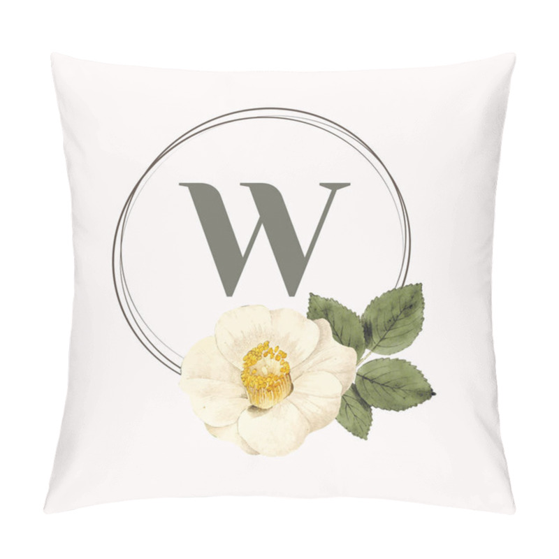 Personality  Floral Round Frame Design Concept Pillow Covers