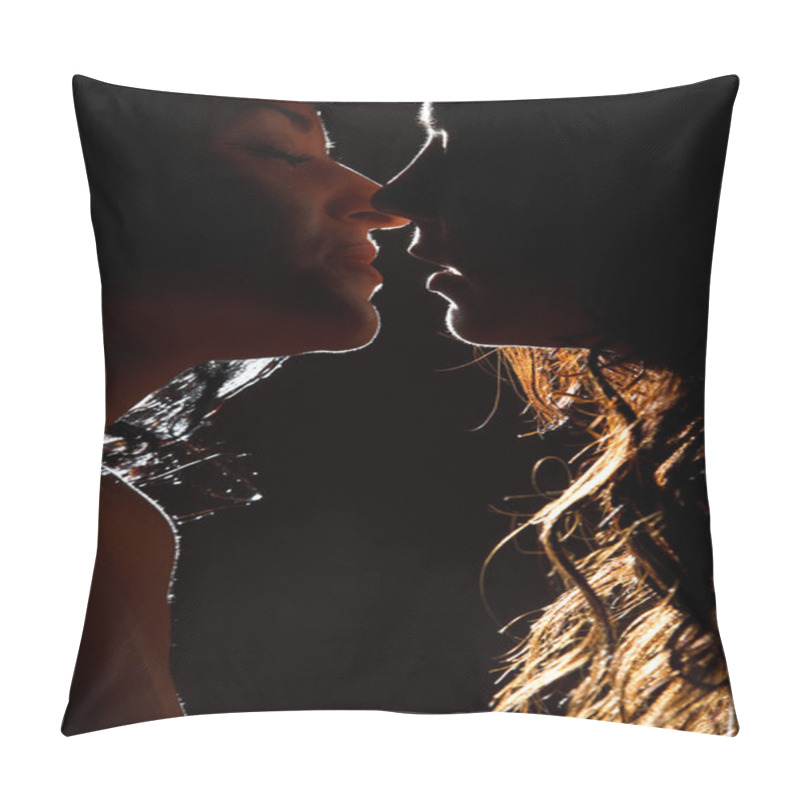 Personality  Silhouette Of Two Sexy Women Pillow Covers