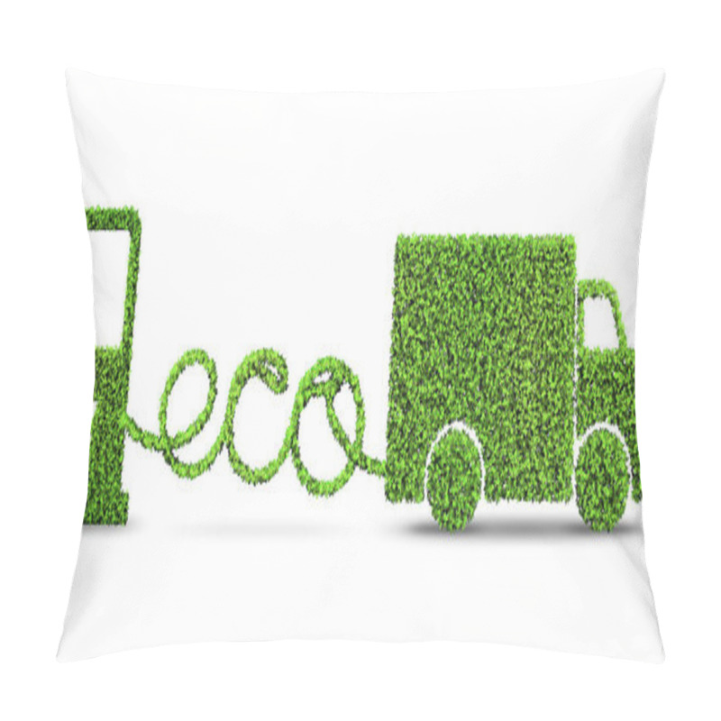 Personality  Concept Of Clean Fuel And Eco Friendly Cars - 3d Rendering Pillow Covers