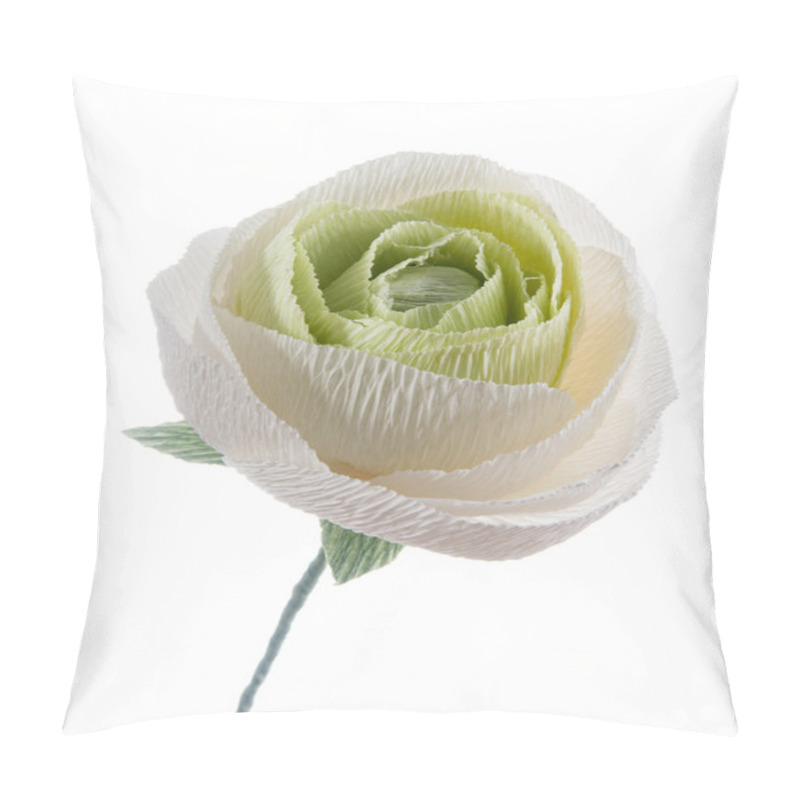 Personality  Hand Made Paper White Flower Pillow Covers