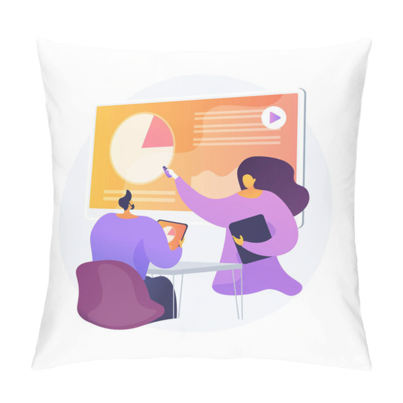 Personality  Digital Presentation Abstract Concept Vector Illustration. Pillow Covers