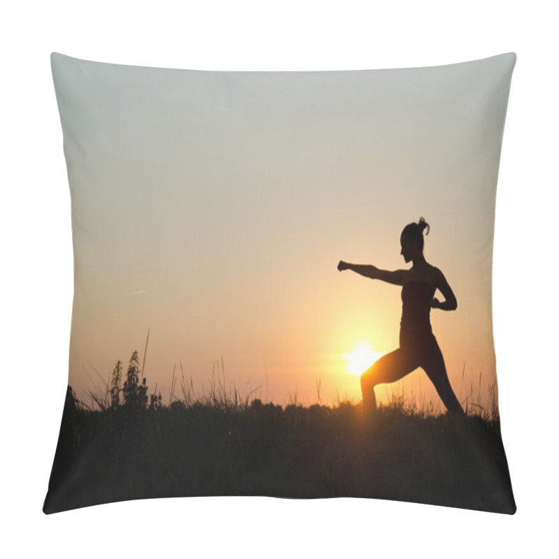 Personality  Karate On Sunset Pillow Covers