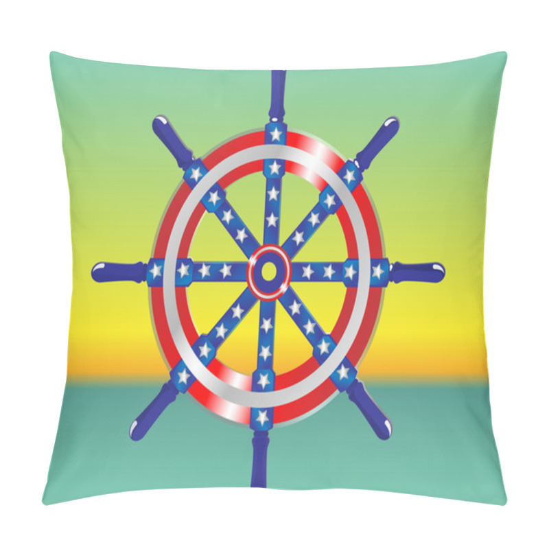 Personality  Steering Wheel Ship Pillow Covers