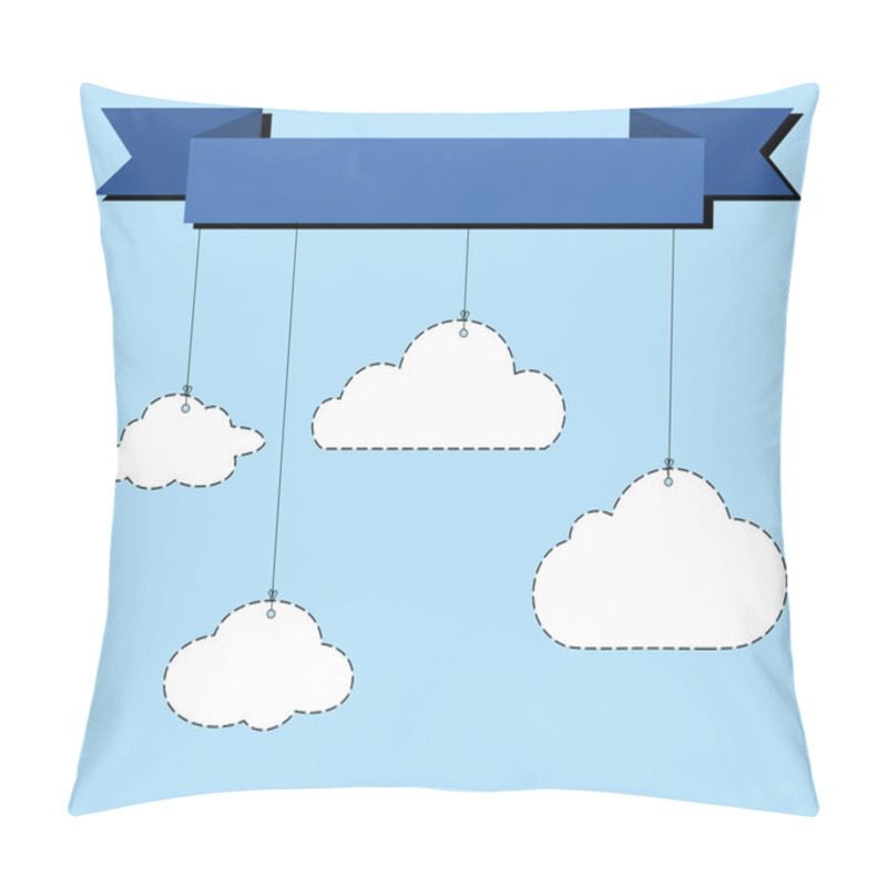 Personality  Banner Clouds Pillow Covers