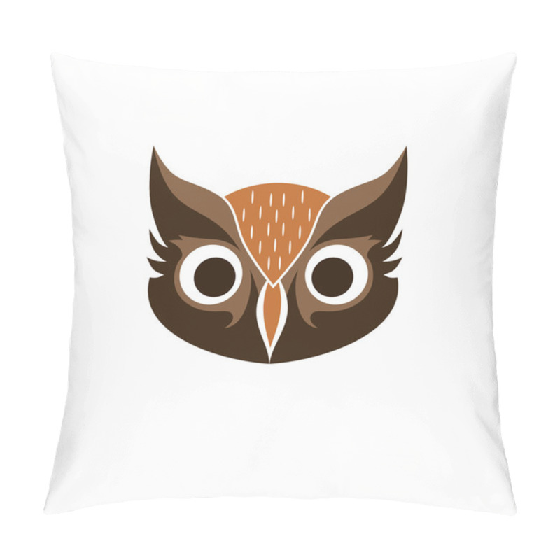 Personality  Decorative Owl Bird Face Pillow Covers