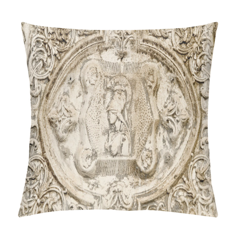 Personality  Ancient Greek Relief Showing Goddess Athena Pillow Covers