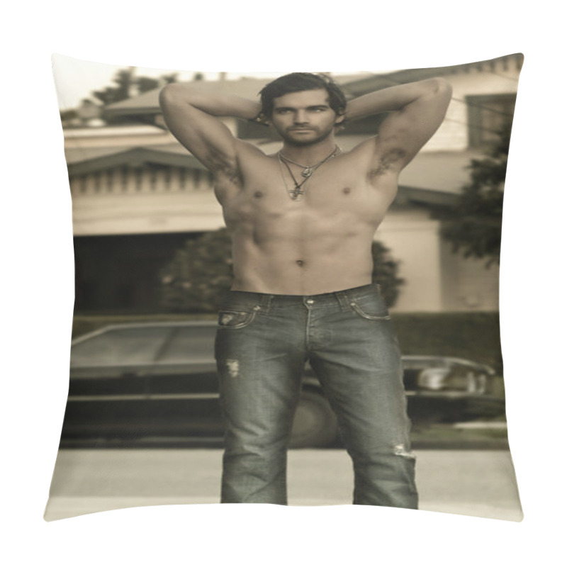 Personality  Shirtless Sexy Guy Pillow Covers