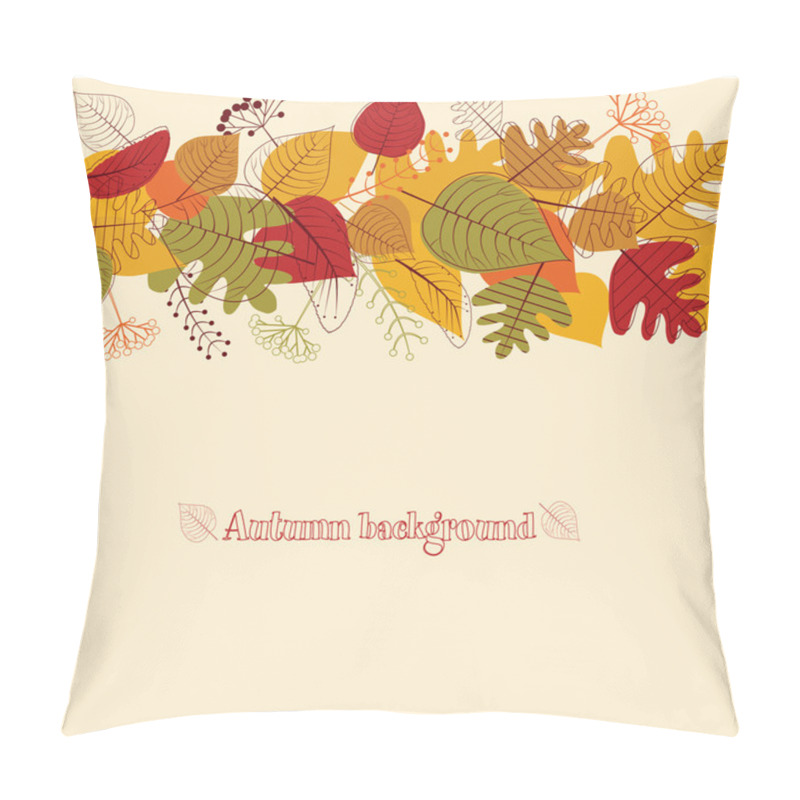 Personality  Seamless Background From Autumn Leaves. Pillow Covers