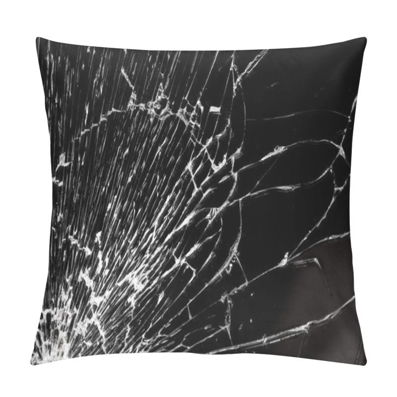 Personality  White Lines On Black Background Pillow Covers