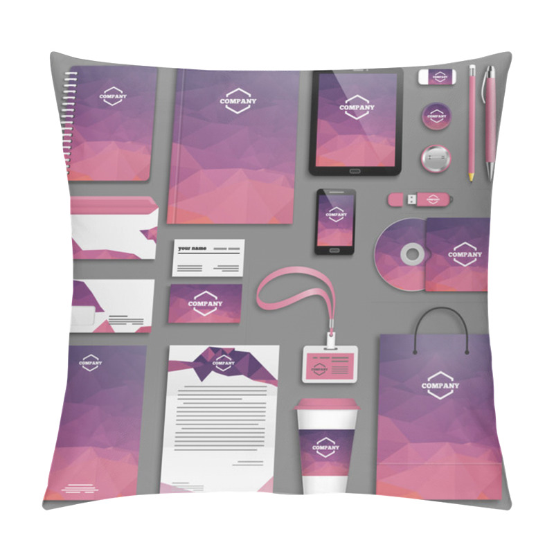 Personality  Corporate Identity Template Set Pillow Covers