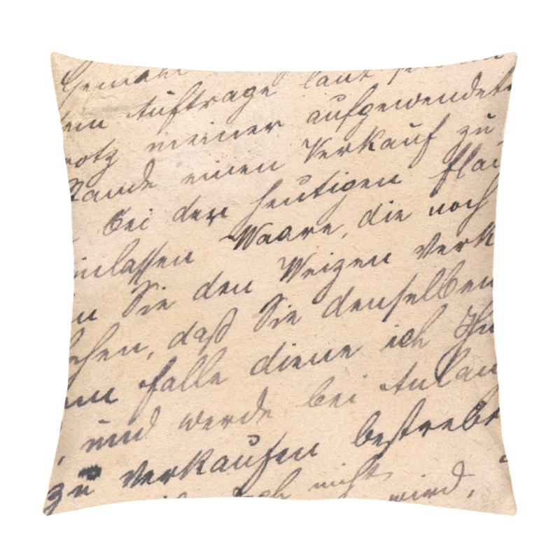 Personality  Old Handwriting - Circa 1881 Pillow Covers