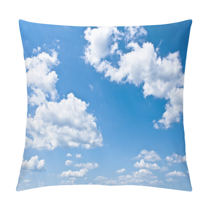 Personality  Blue Sky With White Clouds Pillow Covers