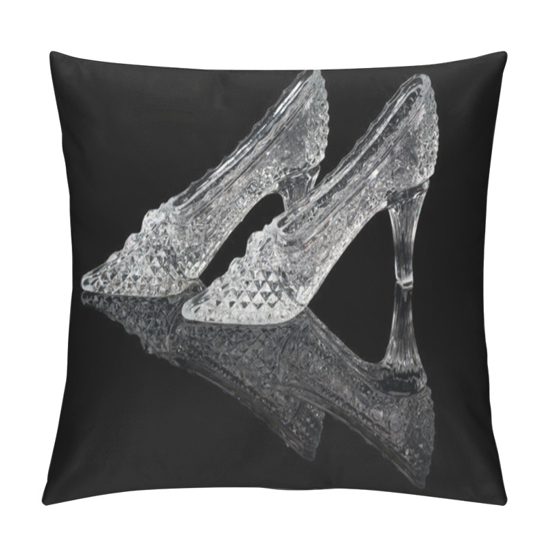 Personality  Pair Of Woman Crystal Shoes Pillow Covers