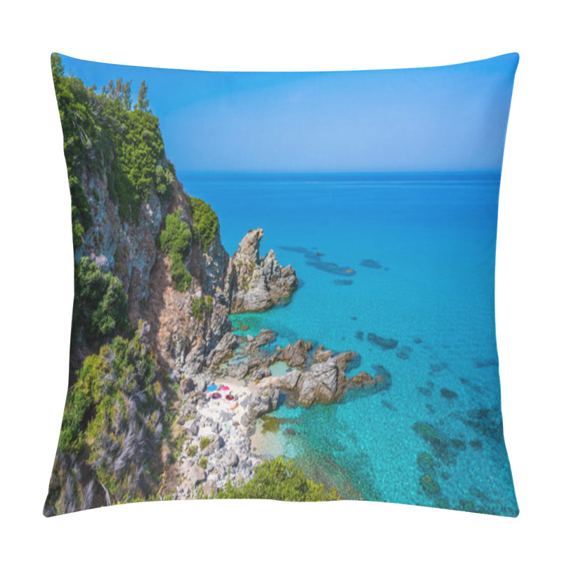 Personality  Marinella Di Zambrone - Paradise White Beach In Calabria At Beautiful Coast - Close To  Tropea - Travel Destination In Italy Pillow Covers