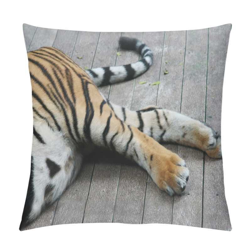 Personality  Tiger Legs And Tail Pillow Covers