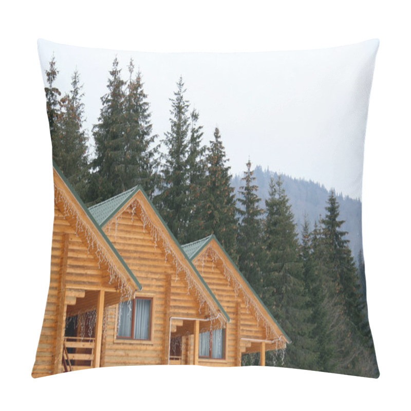 Personality  Wooden Houses Pillow Covers