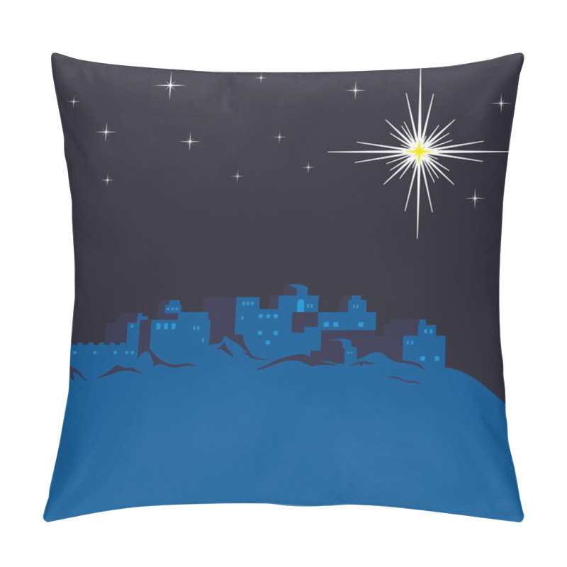 Personality  Night Of Bethlehem, The City Lights Up A Star Pillow Covers