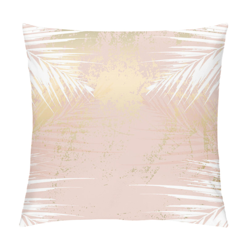 Personality  Autumn Foliage Rose Gold Blush Chic Background Pillow Covers