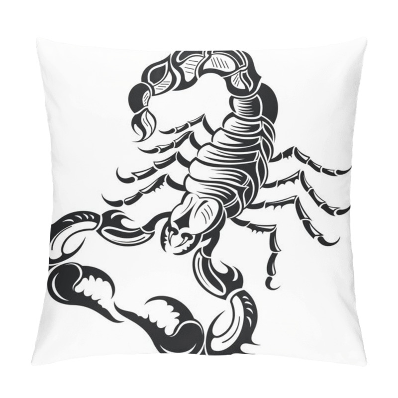 Personality  Black Scorpion Pillow Covers